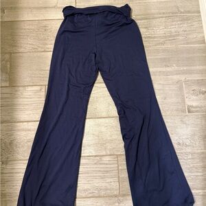 Navy Blue Flare Yoga Pants